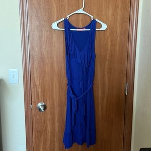 Cobalt blue ruffle Elle Dress